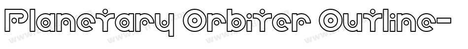 Planetary Orbiter Outline字体转换